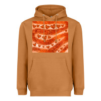 Meerkat orange glitter heart Heavyweight Hoodie - JahusDesignShop