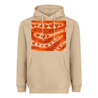 Mushroom orange glitter heart Heavyweight Hoodie - JahusDesignShop