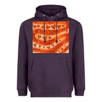 Plum orange glitter heart Heavyweight Hoodie - JahusDesignShop