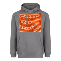 Storm orange glitter heart Heavyweight Hoodie - JahusDesignShop
