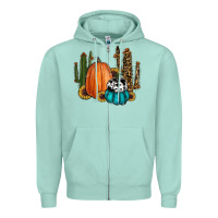 Seafoam sunflower cactus pumpkin fall Zipper Hoodie - RanaPortraitStore