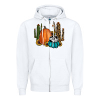 White sunflower cactus pumpkin fall Zipper Hoodie - RanaPortraitStore