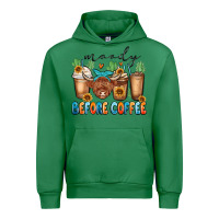 Emerald moody before coffee Urban Hoodie - MaliasSmallBusiness