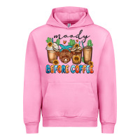 Fuchsia Pink moody before coffee Urban Hoodie - MaliasSmallBusiness