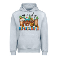 Heather Grey moody before coffee Urban Hoodie - MaliasSmallBusiness