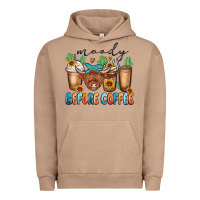 Pigment Burro moody before coffee Urban Hoodie - MaliasSmallBusiness