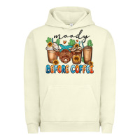 Pigment Pistachio moody before coffee Urban Hoodie - MaliasSmallBusiness