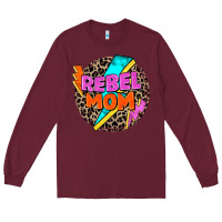Burgundy rebel mom Long Sleeve Tee - Zillion Design Studio