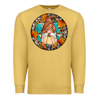 Antique Gold fall gnomes round earrings Premium Sweatshirt - Artiststas