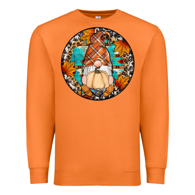 Fall Gnomes Round Earrings Premium Sweatshirt by Artiststas | Teevron