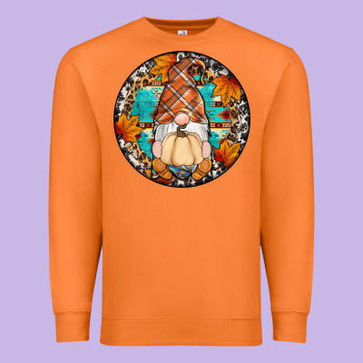 Fall Gnomes Round Earrings Premium Sweatshirt Designed By Artiststas