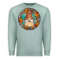 Seafoam fall gnomes round earrings Premium Sweatshirt - Artiststas