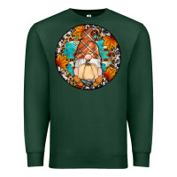 Sports Green fall gnomes round earrings Premium Sweatshirt - Artiststas