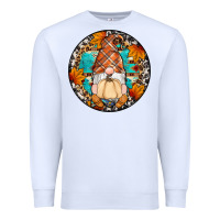 White fall gnomes round earrings Premium Sweatshirt - Artiststas