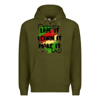 Army Green 365 days Premium Hoodie - MaliasSmallBusiness