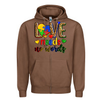 Chestnut love needs no words Zipper Hoodie - Zillion Design Studio