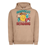 Pigment Burro happiest when i'm reading Urban Hoodie - MaliasSmallBusiness