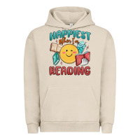 Pigment French Oak happiest when i'm reading Urban Hoodie - MaliasSmallBusiness