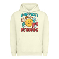 Pigment Pistachio happiest when i'm reading Urban Hoodie - MaliasSmallBusiness