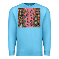 Ocean Blue life is better with a pittie Premium Sweatshirt - JahusDesignShop