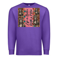 Purple life is better with a pittie Premium Sweatshirt - JahusDesignShop