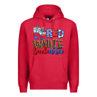 Cardinal Red white loaded tea Premium Hoodie - AdoDesignShop