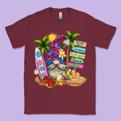 Beach Gnome Classic Tee Designed By Texasbilliewilder