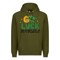 Army Green go luck yourself Premium Hoodie - MaliasSmallBusiness