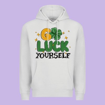 Go Luck Yourself Premium Hoodie Designed By Maliassmallbusiness