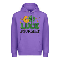 Purple go luck yourself Premium Hoodie - MaliasSmallBusiness