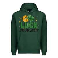 Sports Green go luck yourself Premium Hoodie - MaliasSmallBusiness