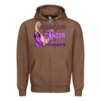 Chestnut Pancreatic Cancer Warrior Zipper Hoodie - texasbilliewilder