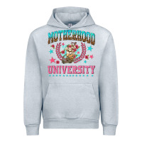 Heather Grey motherhood university with coffee Urban Hoodie - NancyCooperArtShop