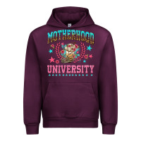 Mauve Wine motherhood university with coffee Urban Hoodie - NancyCooperArtShop
