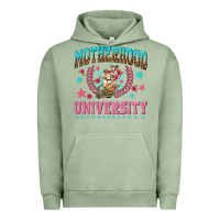 Pigment Oil Green motherhood university with coffee Urban Hoodie - NancyCooperArtShop