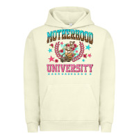 Pigment Pistachio motherhood university with coffee Urban Hoodie - NancyCooperArtShop