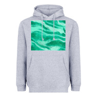 Heather Grey green glitter Heavyweight Hoodie - JahusDesignShop
