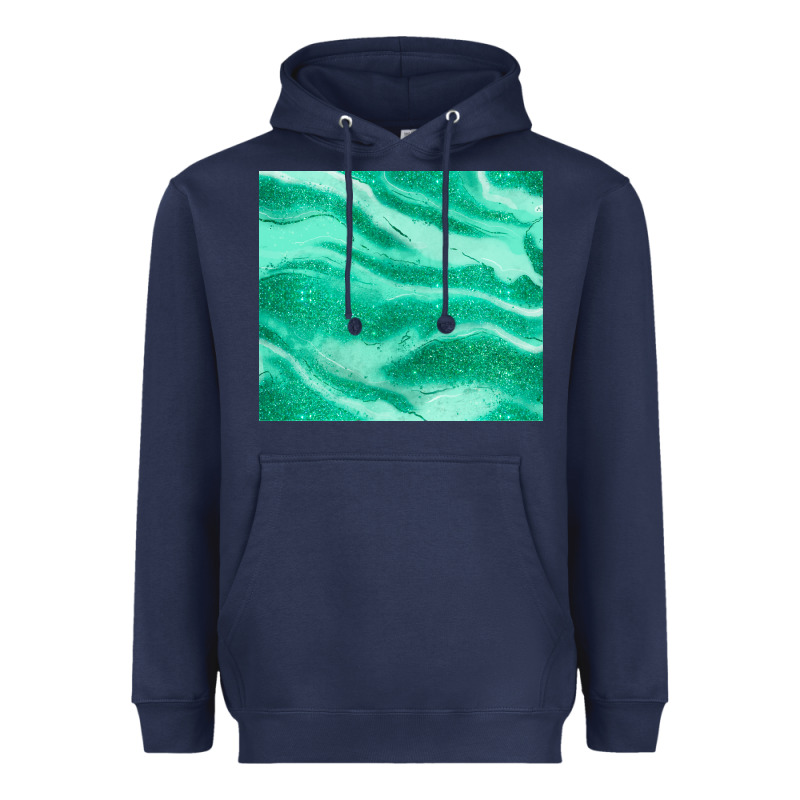 Green Glitter Heavyweight Hoodie by JahusDesignShop | Teevron