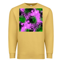 Antique Gold halloween spider green leopard seamless pattern Premium Sweatshirt - BundleAndBundleShop