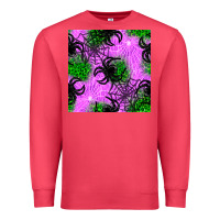 Cardinal halloween spider green leopard seamless pattern Premium Sweatshirt - BundleAndBundleShop
