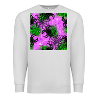 Dove Grey halloween spider green leopard seamless pattern Premium Sweatshirt - BundleAndBundleShop