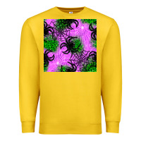 Lemon halloween spider green leopard seamless pattern Premium Sweatshirt - BundleAndBundleShop