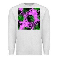 Oatmeal Heather halloween spider green leopard seamless pattern Premium Sweatshirt - BundleAndBundleShop