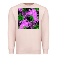 Pale Pink halloween spider green leopard seamless pattern Premium Sweatshirt - BundleAndBundleShop