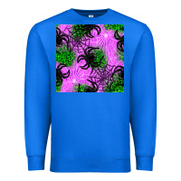 True Royal halloween spider green leopard seamless pattern Premium Sweatshirt - BundleAndBundleShop