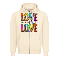 Sandshell love is love Zipper Hoodie - Zillion Design Studio