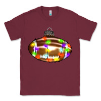 Burgundy Christmas football Classic Tee - RanaPortraitStore