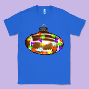 Christmas Football Classic Tee Designed By Ranaportraitstore