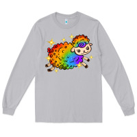 Moon Dust rainbow sheep with star Long Sleeve Tee - texasbilliewilder