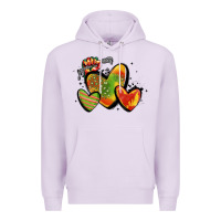 Lilac juneteenth hearts Premium Hoodie - MaliasSmallBusiness